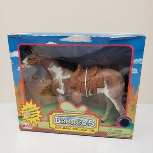 Toy Concepts Broncos Horse Soft Mane & Tail with Saddle Vintage Toy